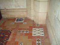 Blois, Chateau, Chapelle Saint Calais, Carrelage